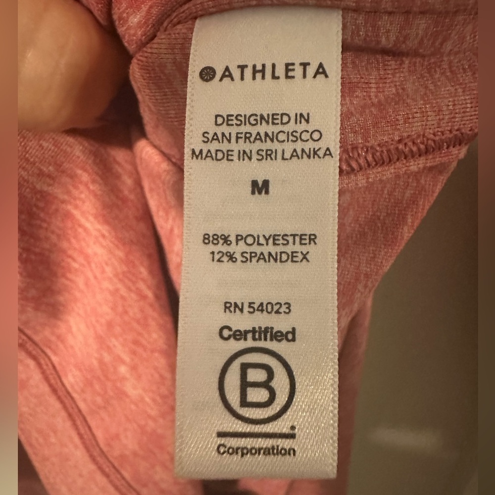 Women's Long Sleeve Crewneck Top - Dusty Rose - Picture 4 of 4